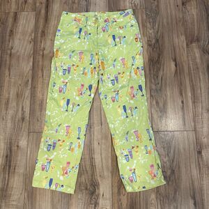 Weekend Traffic Crop Cocktail Pants Green Women’s 8 Novelty Pant Party